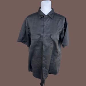 Vintage Big Mac 60s Men’s Dark Brown Work Shirt - Size M